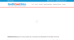 Desktop Screenshot of healthcareclinics.com